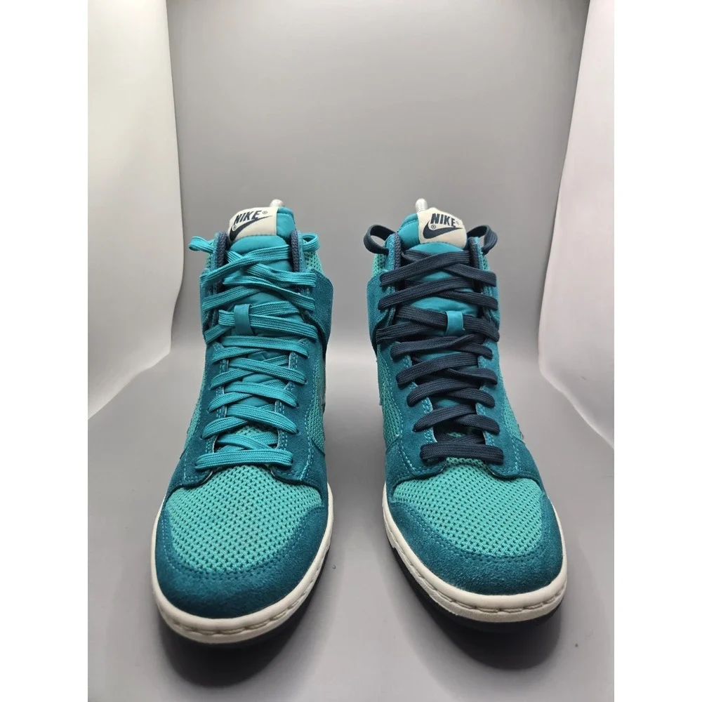 Nike Dunk Sky Hi Women's Size 8 Teal Blue Sneakers Style 644877-300